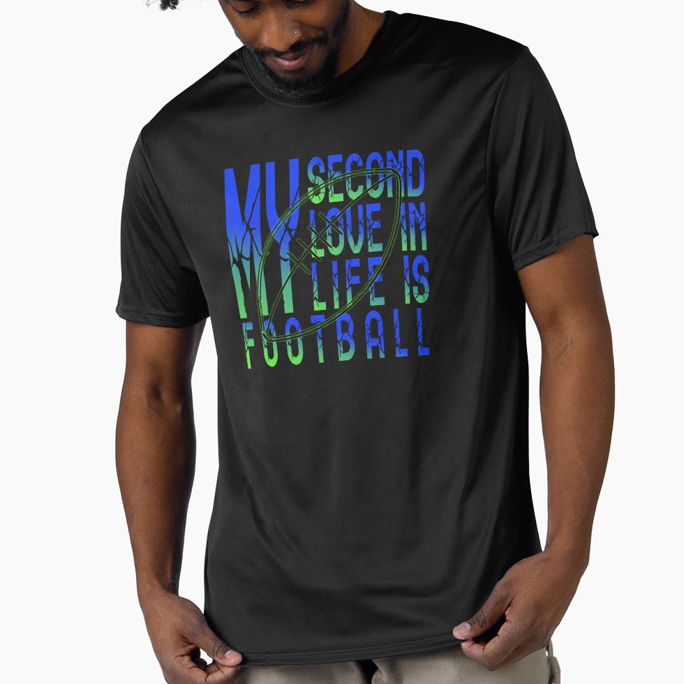 My Second Love Life Is Football T-Shirt - Aesthetic Graphic Men Women - T-Shirt, Sweatshirt, Hoodie