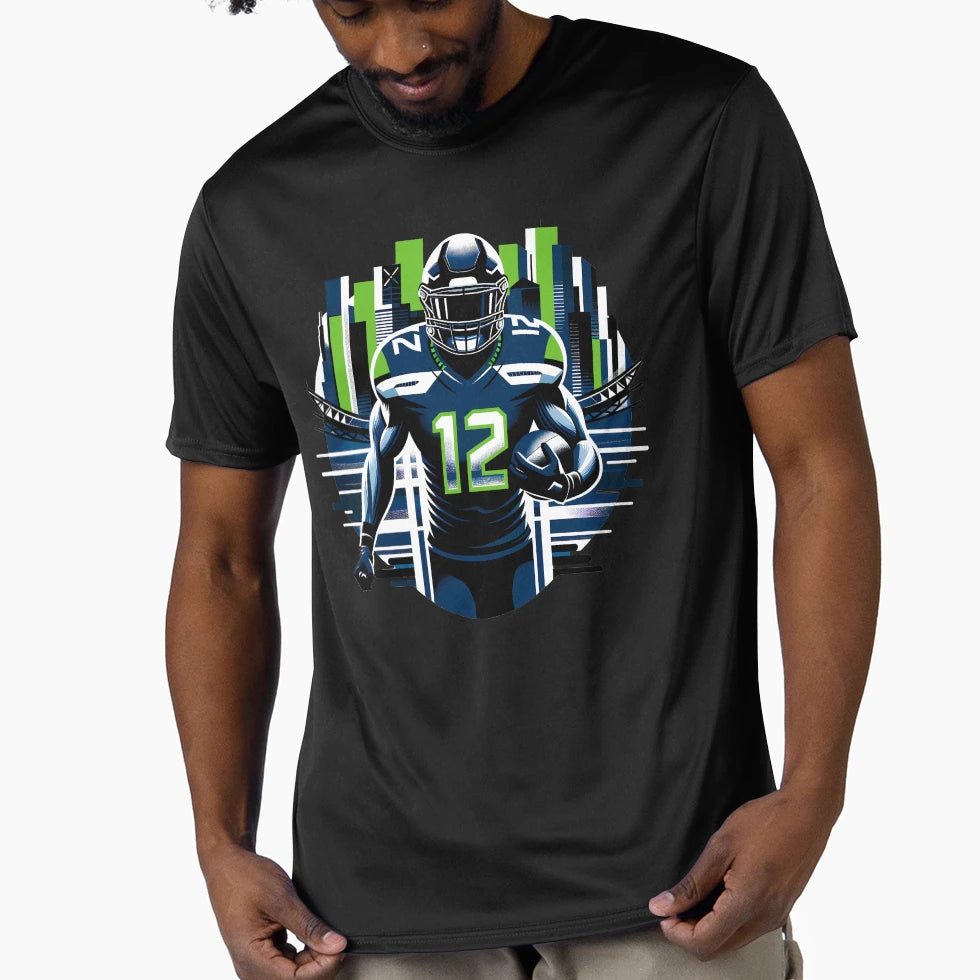 Seattle Football T-Shirt - Graphic Print for Adults - T-Shirt, Sweatshirt, Hoodie