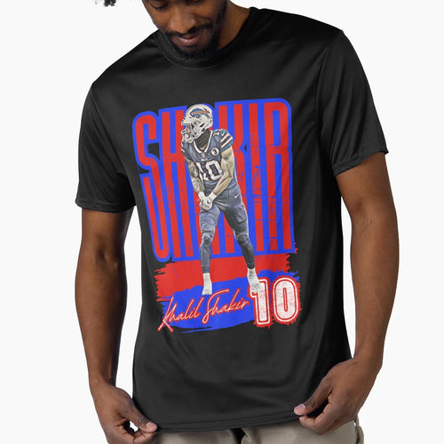 Khalil Shakir Buffalo Bills Football T-Shirt - Custom Art Print Men Women - T-Shirt, Sweatshirt, Hoodie