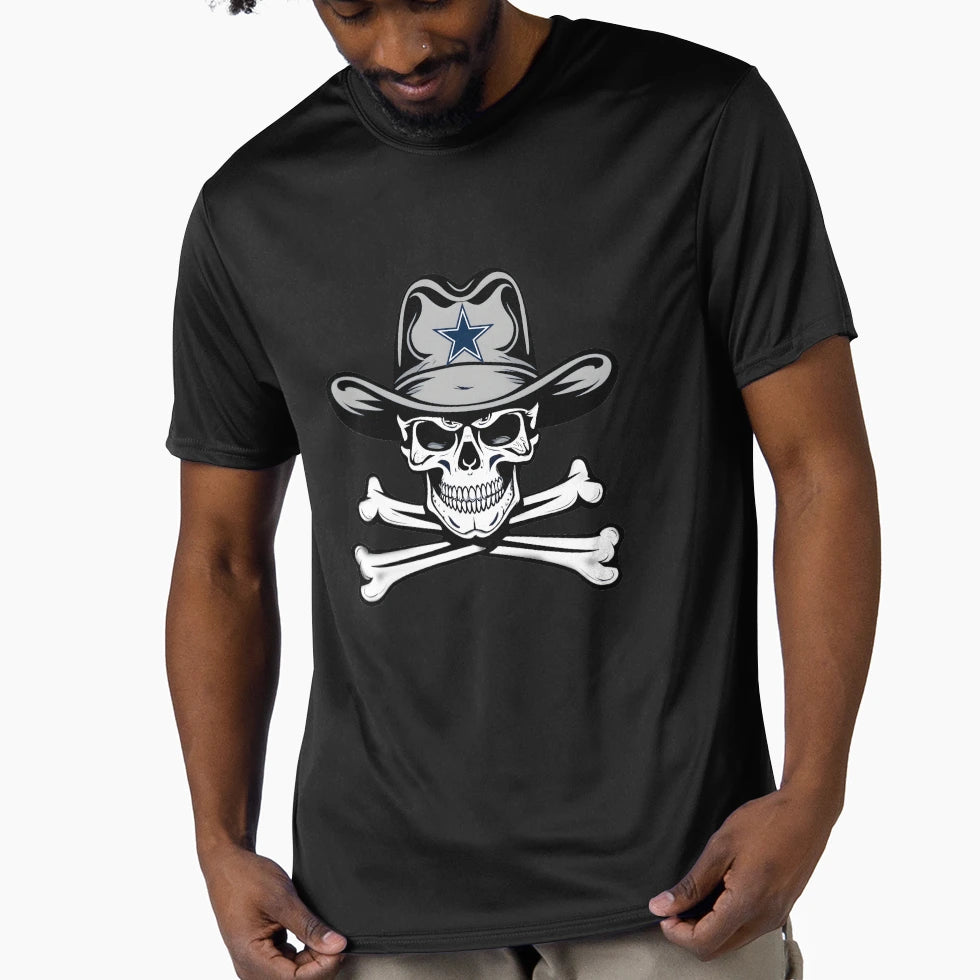 Cowboys Skull T-Shirt - Novelty Apparel for Adults - T-Shirt, Sweatshirt, Hoodie