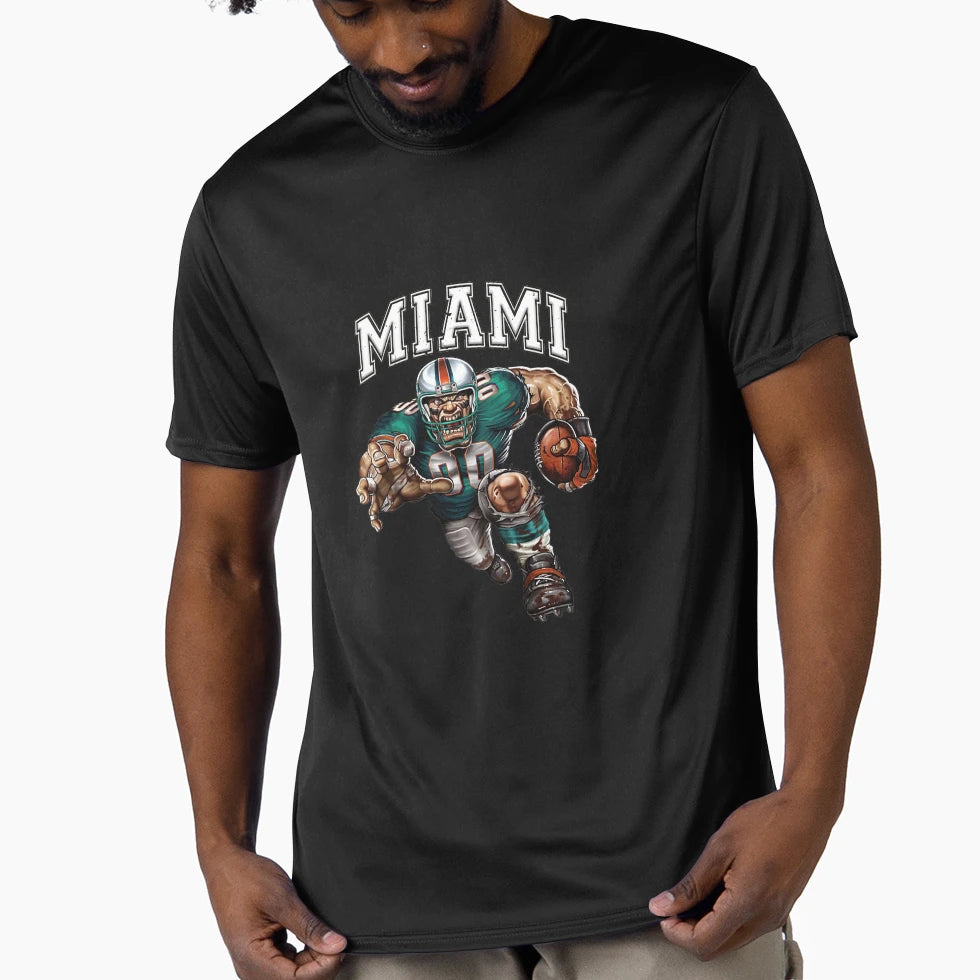 Miami Football T-Shirt - Fun Novelty Design Unisex - T-Shirt, Sweatshirt, Hoodie