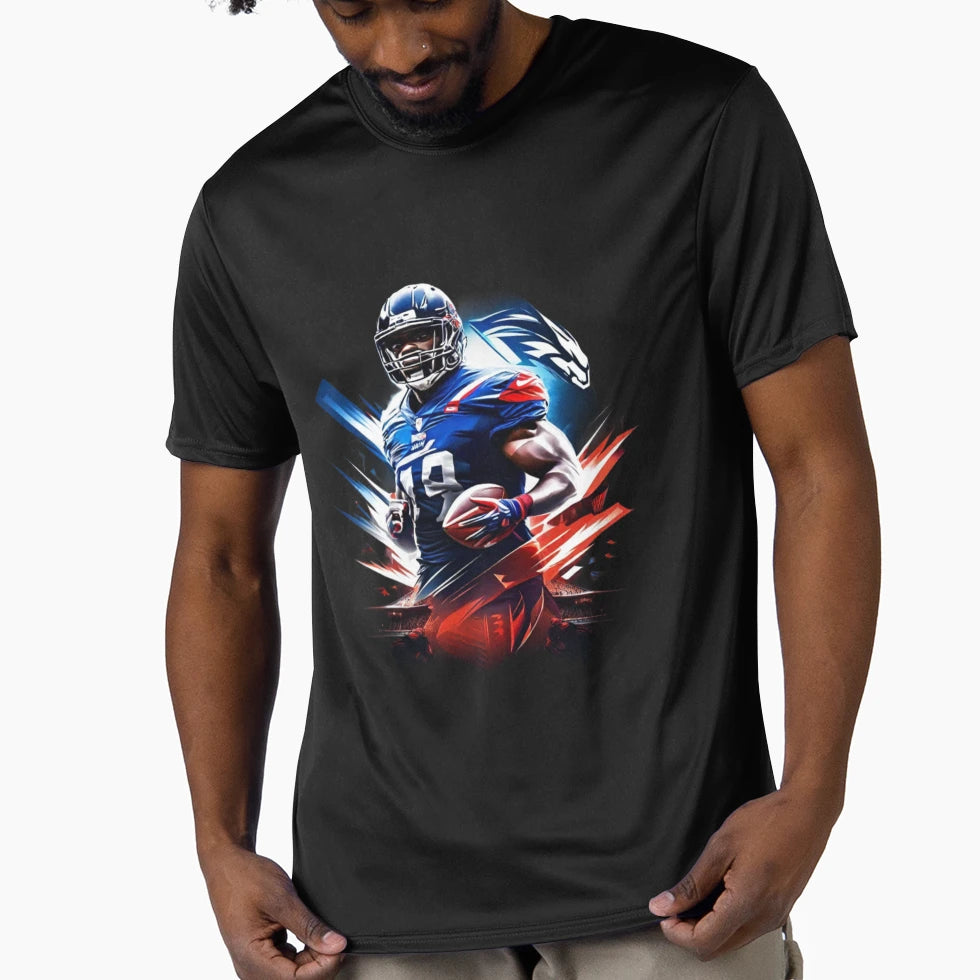 Athlete Strong Football Player Holding T-Shirt - Fun Novelty Design Unisex - T-Shirt, Sweatshirt, Hoodie