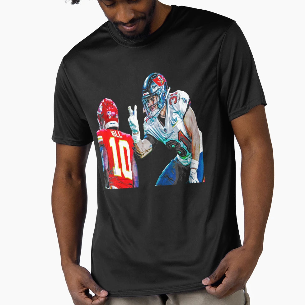 Antoine Winfield Jr Peace Out Art T-Shirt - Casual Everyday Wear for Adults - T-Shirt, Sweatshirt, Hoodie