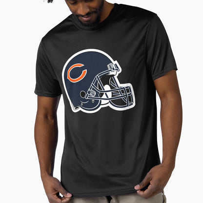 Chicago Football Helmet T-Shirt - Fun Novelty Design Men Women - T-Shirt, Sweatshirt, Hoodie