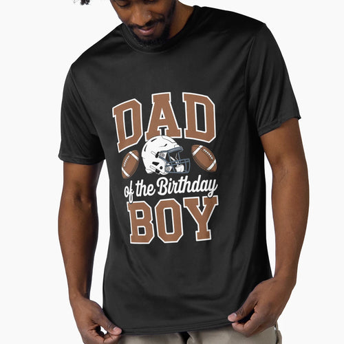 Dad Birthday Football Party Family T-Shirt - Custom Art Print Men Women - T-Shirt, Sweatshirt, Hoodie