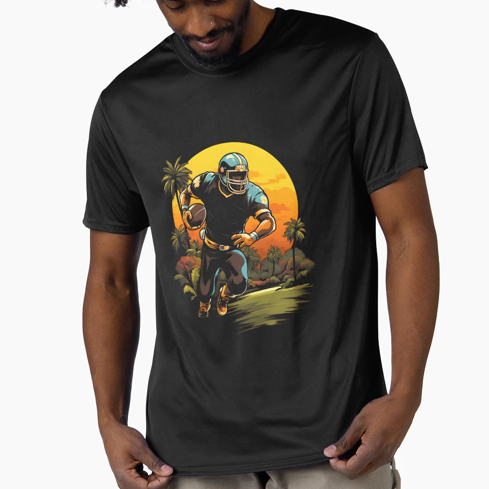 American Football Rugby Player T-Shirt - Trendy Graphic for Adults - T-Shirt, Sweatshirt, Hoodie