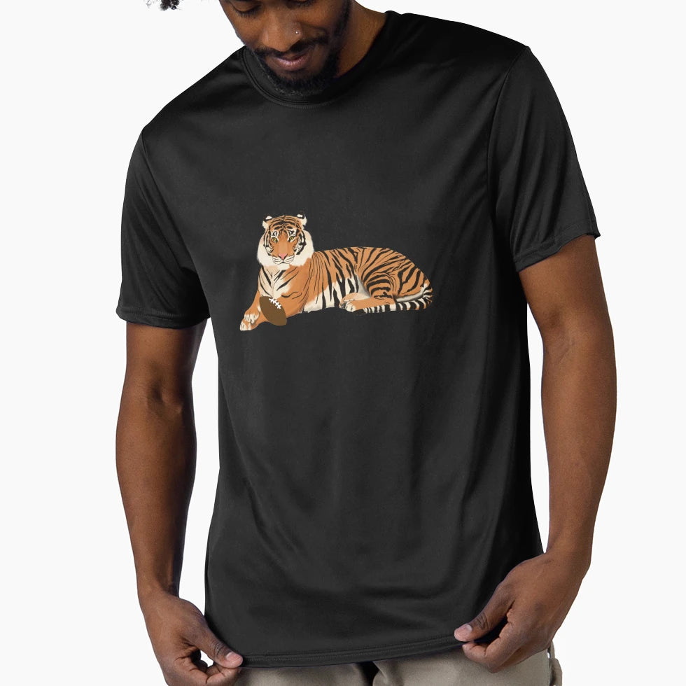 Football Tiger T-Shirt - Custom Art Print for Adults - T-Shirt, Sweatshirt, Hoodie