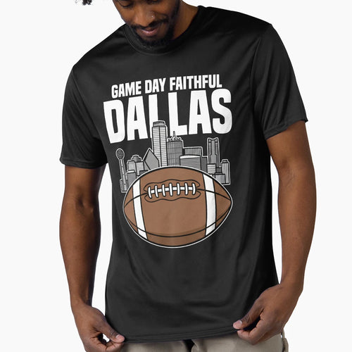 Dallas Game Day Faithful Texas Football T-Shirt - Novelty Apparel Unisex - T-Shirt, Sweatshirt, Hoodie