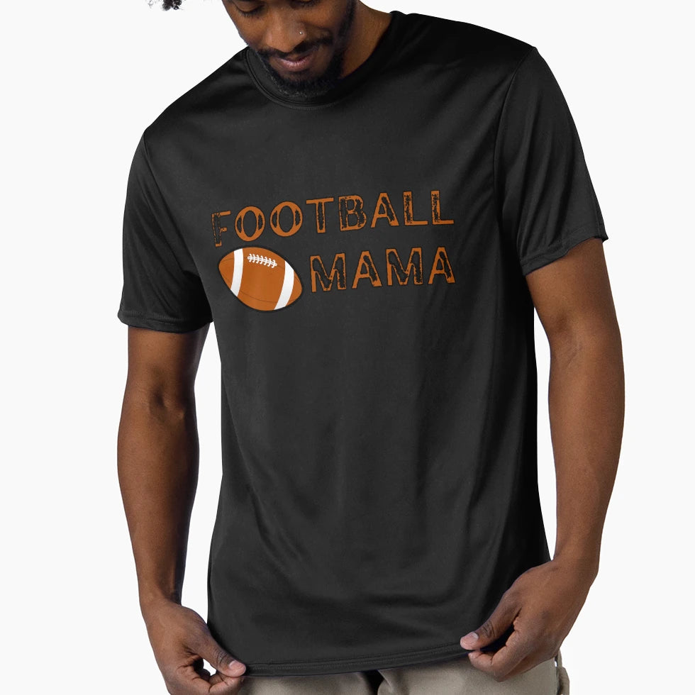 Football Mama Mom Foot Balls Mother T-Shirt - Aesthetic Graphic for Adults - T-Shirt, Sweatshirt, Hoodie