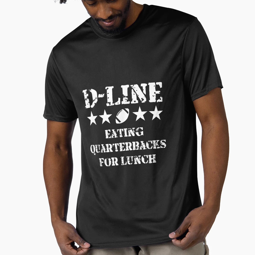 Eating Quarterbacks American Defensive T-Shirt - Minimalist Print Unisex - T-Shirt, Sweatshirt, Hoodie