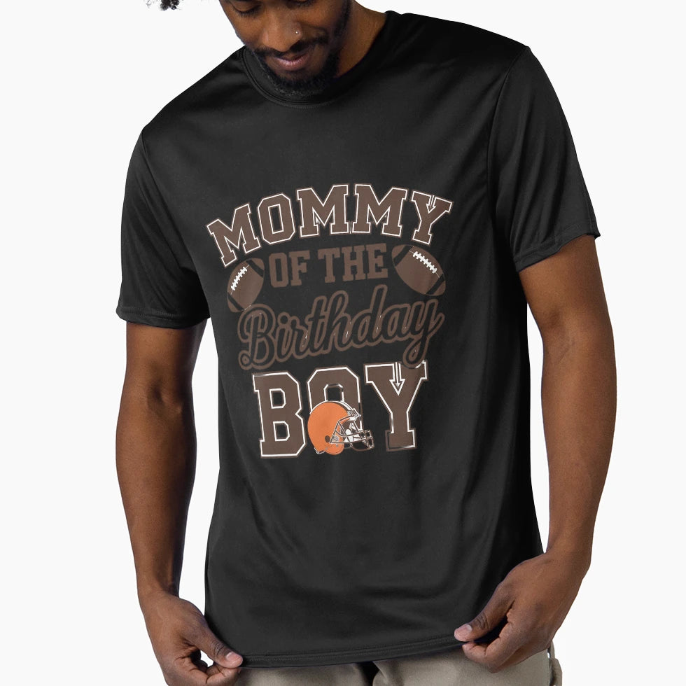 Mommy Birthday Football Party Family T-Shirt - Minimalist Print for Adults - T-Shirt, Sweatshirt, Hoodie