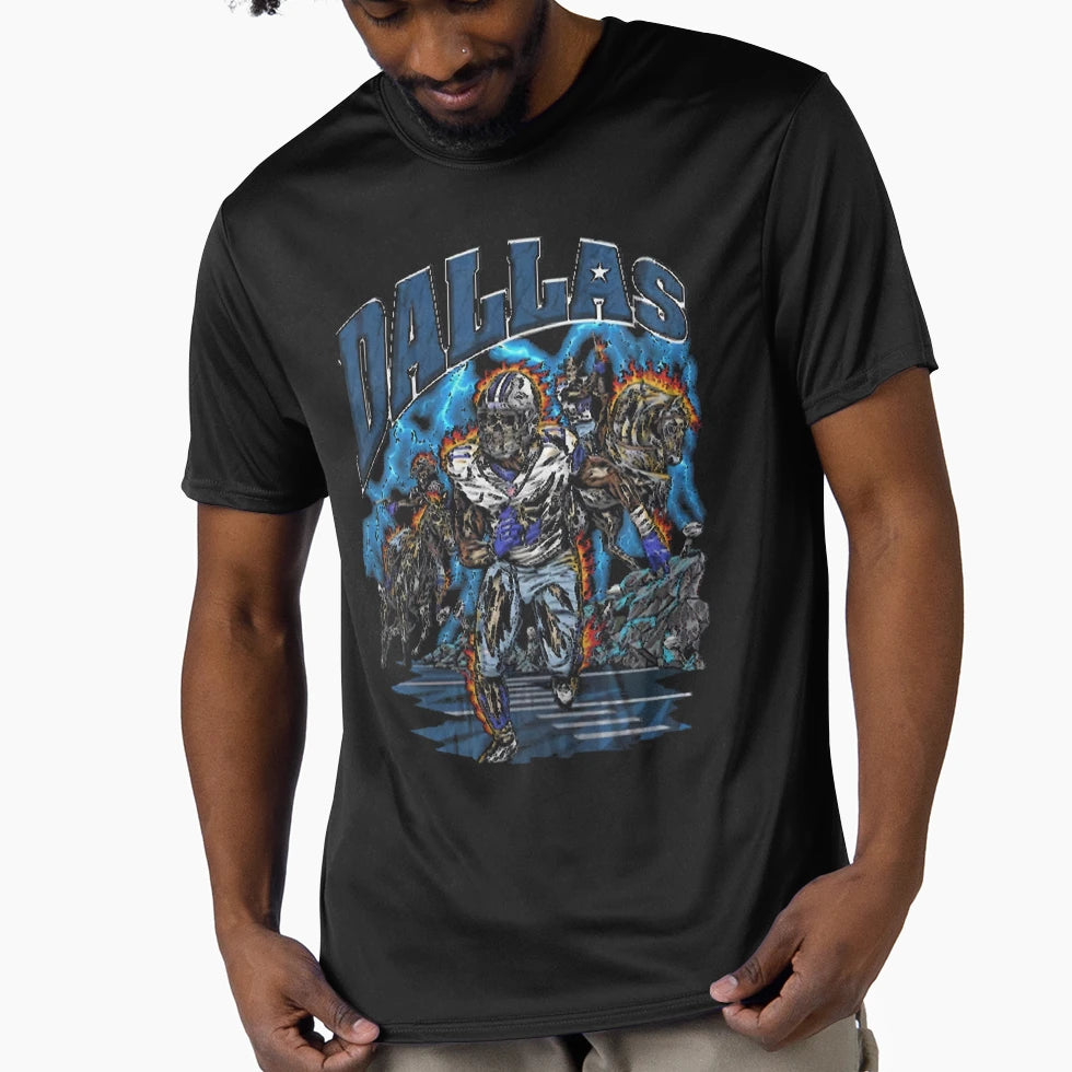 Art Dallas Cowboys T-Shirt - Custom Art Print Unisex - T-Shirt, Sweatshirt, Hoodie