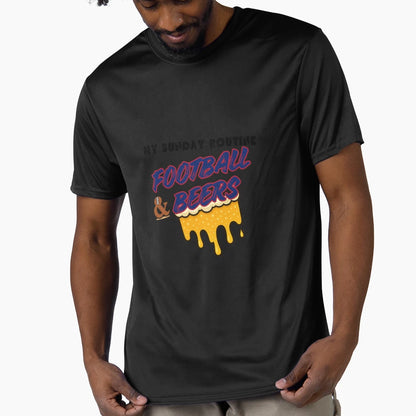 Giants Sunday Football Beers Routine T-Shirt - Aesthetic Graphic Unisex - T-Shirt, Sweatshirt, Hoodie