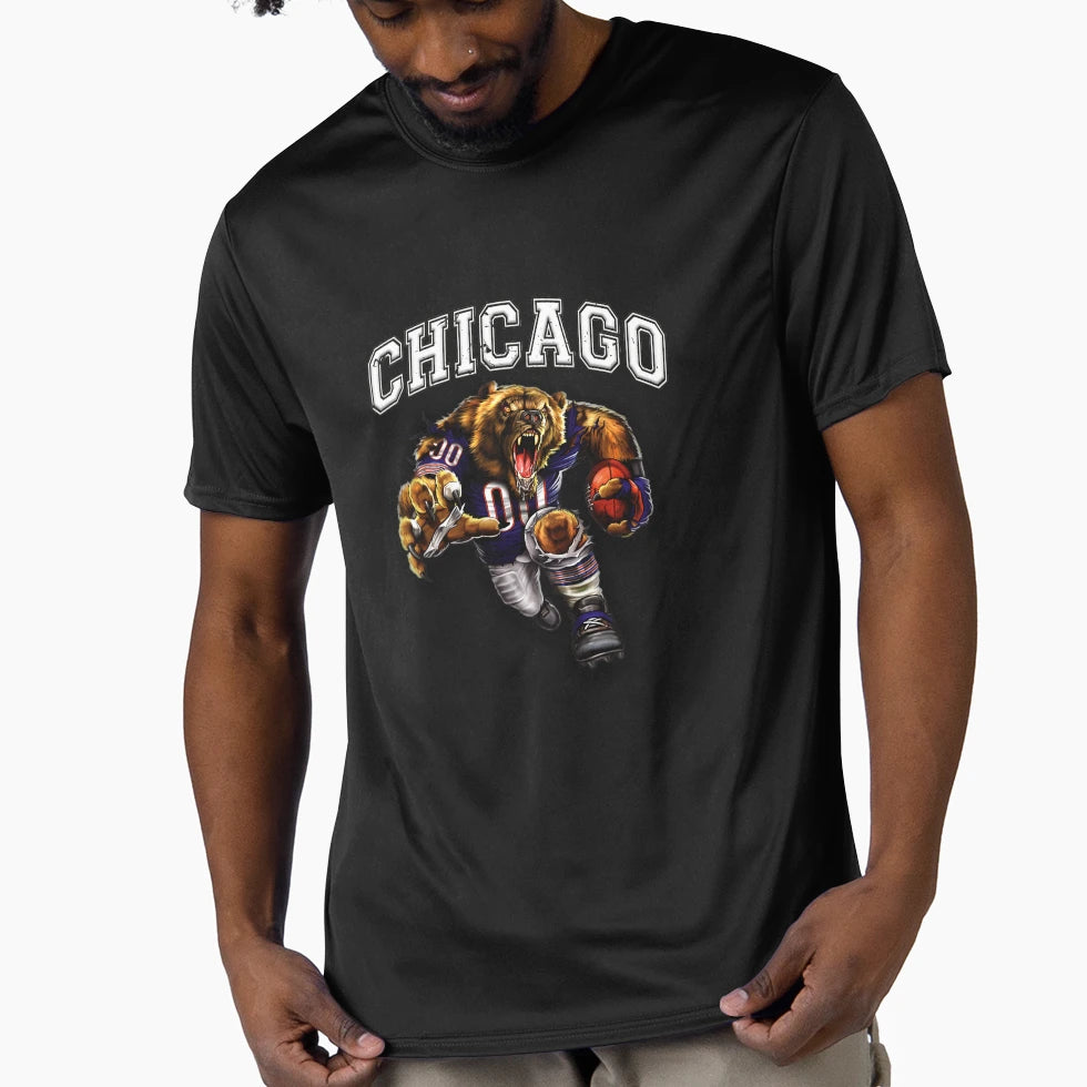 Chicago Football T-Shirt - Trendy Graphic for Adults - T-Shirt, Sweatshirt, Hoodie