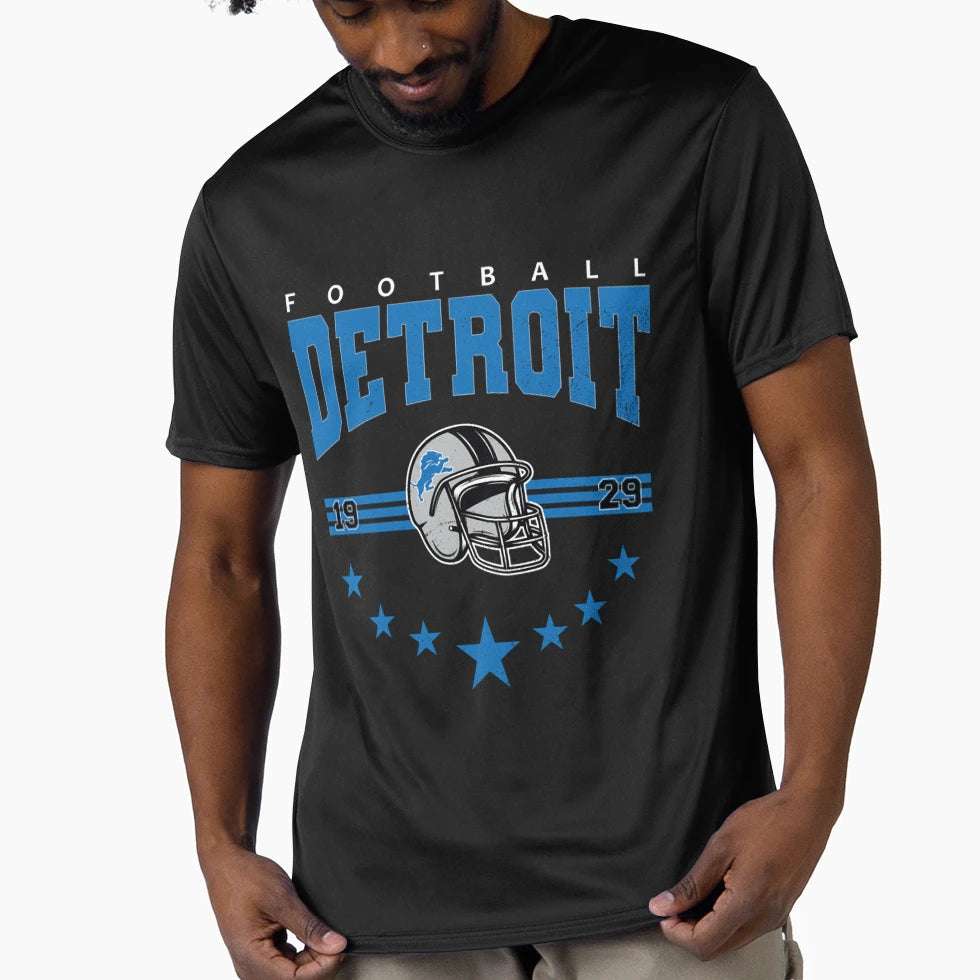 Art Detroit Lions T-Shirt - Casual Everyday Wear for Adults - T-Shirt, Sweatshirt, Hoodie