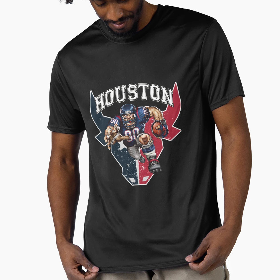 Houston Football T-Shirt - Unique Graphic Men Women - T-Shirt, Sweatshirt, Hoodie