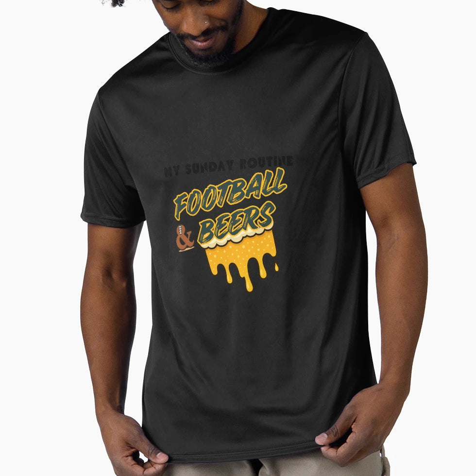 Packers Sunday Routine Funny T-Shirt - Minimalist Print for Adults - T-Shirt, Sweatshirt, Hoodie
