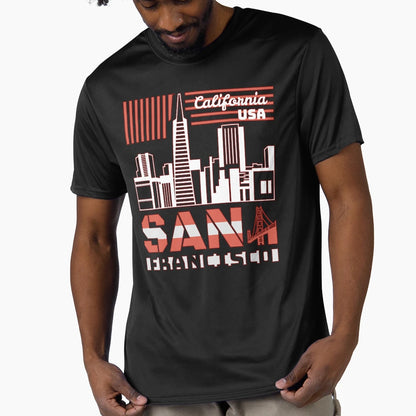 City San Francisco California Usa T-Shirt - Custom Art Print for Adults - T-Shirt, Sweatshirt, Hoodie