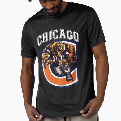 Chicago Football T-Shirt - Graphic Print Men Women - T-Shirt, Sweatshirt, Hoodie