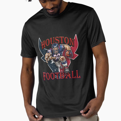 Houston Football T-Shirt - Custom Art Print Unisex - T-Shirt, Sweatshirt, Hoodie