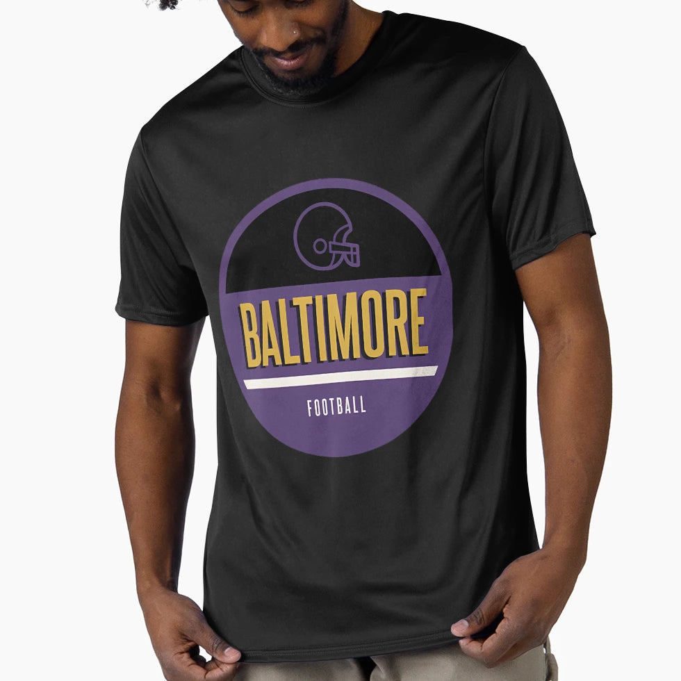 Baltimore Football T-Shirt - Fun Novelty Design for Adults - T-Shirt, Sweatshirt, Hoodie