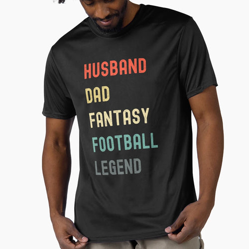 Husband Dad Fantasy Football Legend T-Shirt - Unique Graphic for Adults - T-Shirt, Sweatshirt, Hoodie