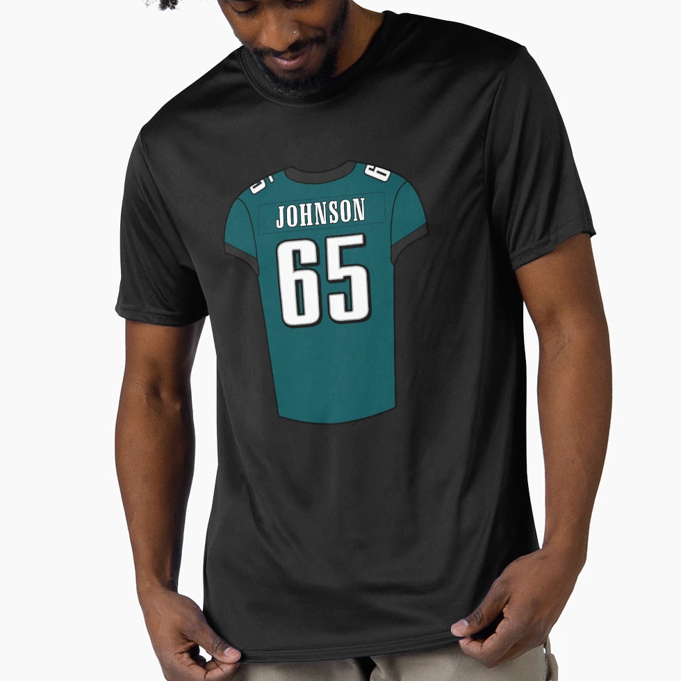 Lane Johnson Home Jersey T-Shirt - Minimalist Print for Adults - T-Shirt, Sweatshirt, Hoodie