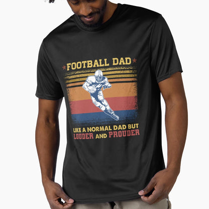 Football Dad Like Normal Dad But Louder T-Shirt - Graphic Print for Adults - T-Shirt, Sweatshirt, Hoodie