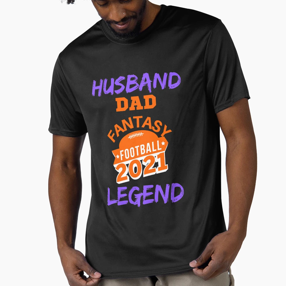 Husband Dad Fantasy Football Legend T-Shirt - Aesthetic Graphic Unisex - T-Shirt, Sweatshirt, Hoodie