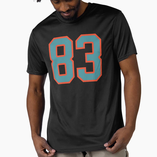 83 Number Aqua Orange Lucky T-Shirt - Casual Everyday Wear for Adults - T-Shirt, Sweatshirt, Hoodie