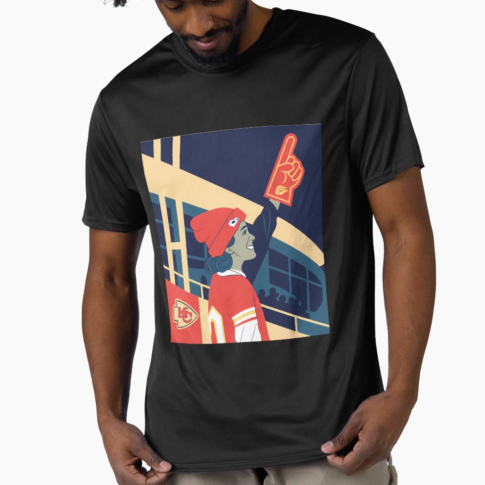 Chiefs Fan Spirit Unwavering Support T-Shirt - Graphic Print for Adults - T-Shirt, Sweatshirt, Hoodie