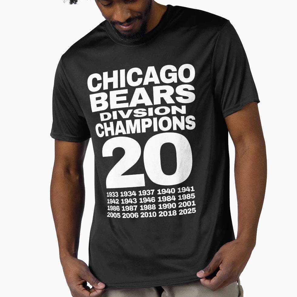 Chicago Bears Champions 2025 2 T-Shirt - Fun Novelty Design for Adults - T-Shirt, Sweatshirt, Hoodie
