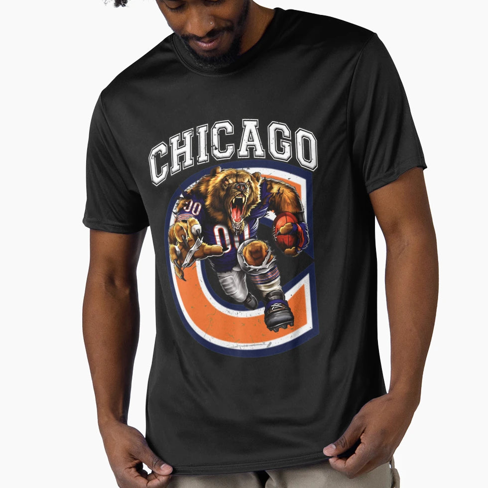 Chicago Football T-Shirt - Streetwear Style Men Women - T-Shirt, Sweatshirt, Hoodie