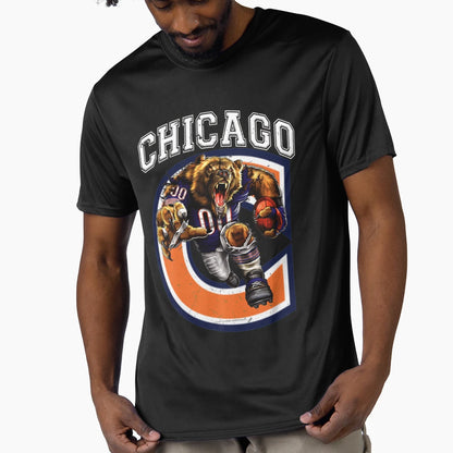 Chicago Football T-Shirt - Streetwear Style Men Women - T-Shirt, Sweatshirt, Hoodie