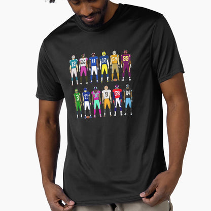 Football Backs T-Shirt - Fun Novelty Design Men Women - T-Shirt, Sweatshirt, Hoodie
