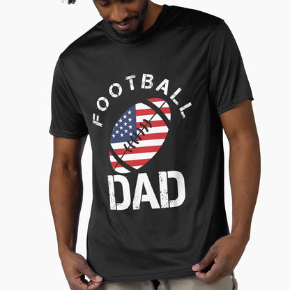 Dad Football T-Shirt - Graphic Print Men Women - T-Shirt, Sweatshirt, Hoodie