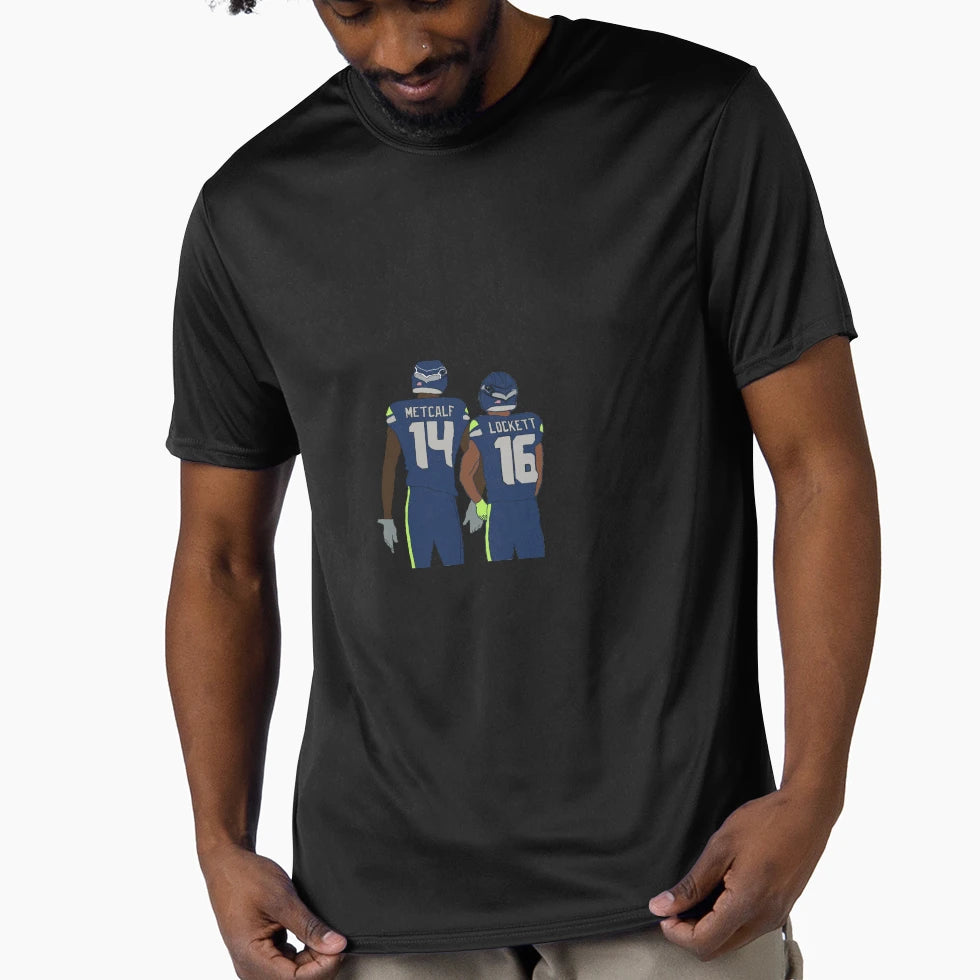 Dk Metcalf Tyler Lockett T-Shirt - Aesthetic Graphic Men Women - T-Shirt, Sweatshirt, Hoodie