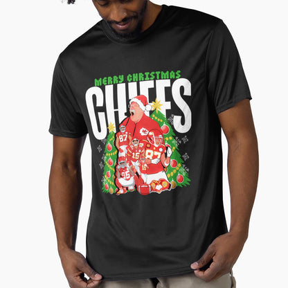 Kansas City Chiefs Merry Chiefs 2025 T-Shirt - Minimalist Print Unisex - T-Shirt, Sweatshirt, Hoodie
