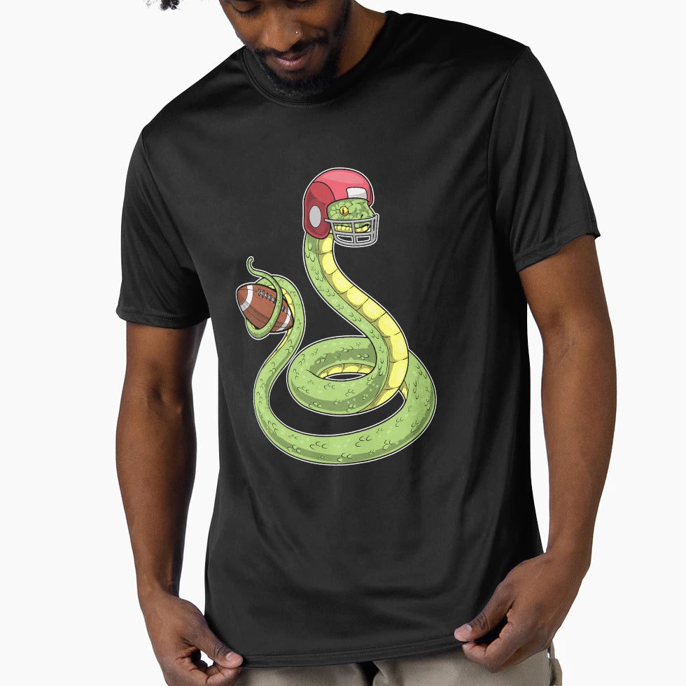 Snake American Football Sports T-Shirt - Casual Everyday Wear for Adults - T-Shirt, Sweatshirt, Hoodie