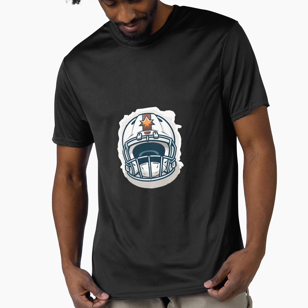 Cartoon Artistic American Football T-Shirt - Minimalist Print for Adults - T-Shirt, Sweatshirt, Hoodie