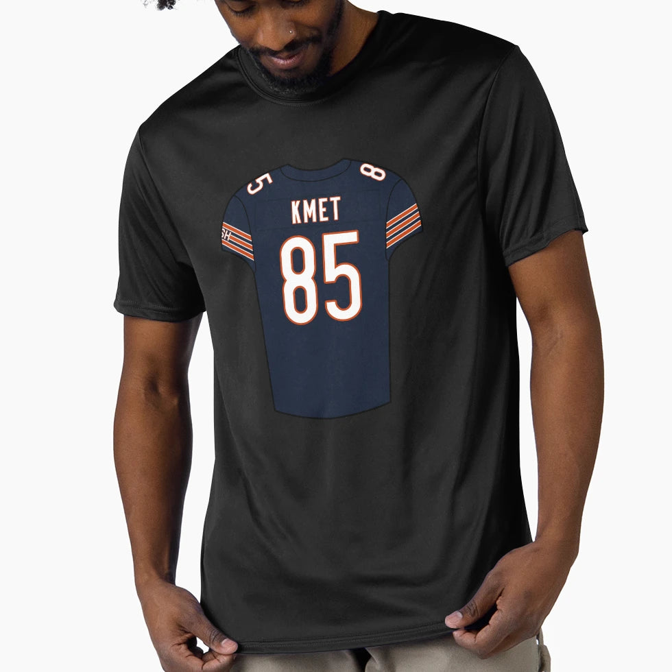 Cole Kmet Home Jersey T-Shirt - Fun Novelty Design for Adults - T-Shirt, Sweatshirt, Hoodie