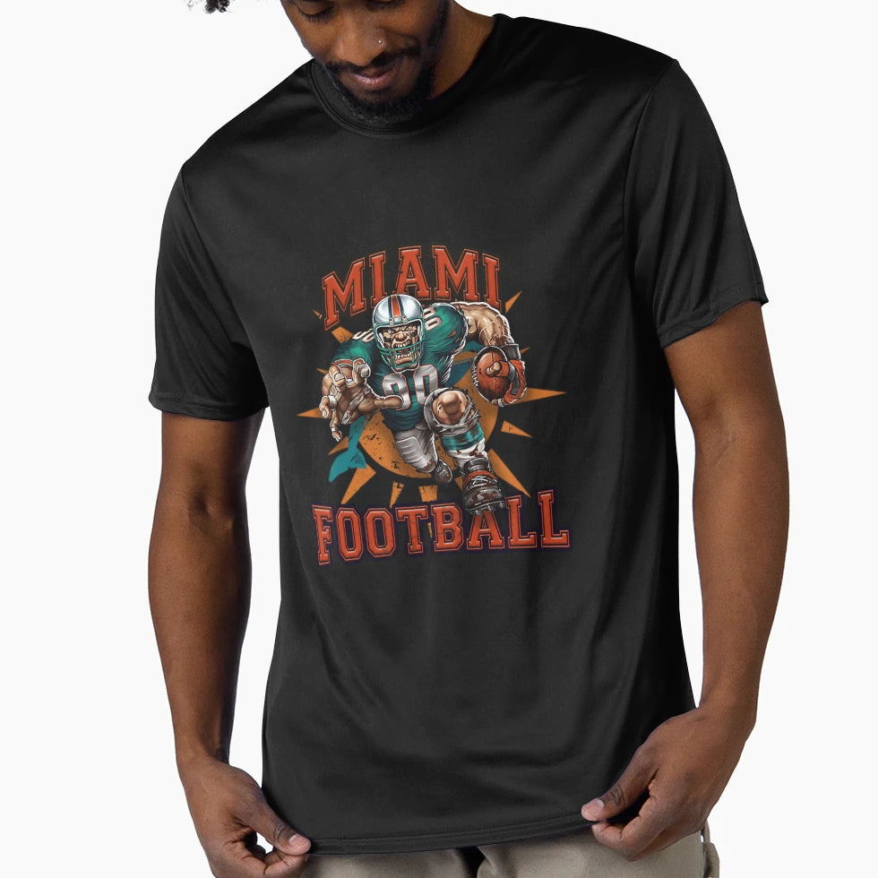 Miami Football T-Shirt - Casual Everyday Wear for Adults - T-Shirt, Sweatshirt, Hoodie
