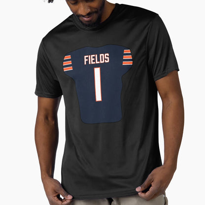 Justin Fields Jersey T-Shirt - Unique Graphic for Adults - T-Shirt, Sweatshirt, Hoodie