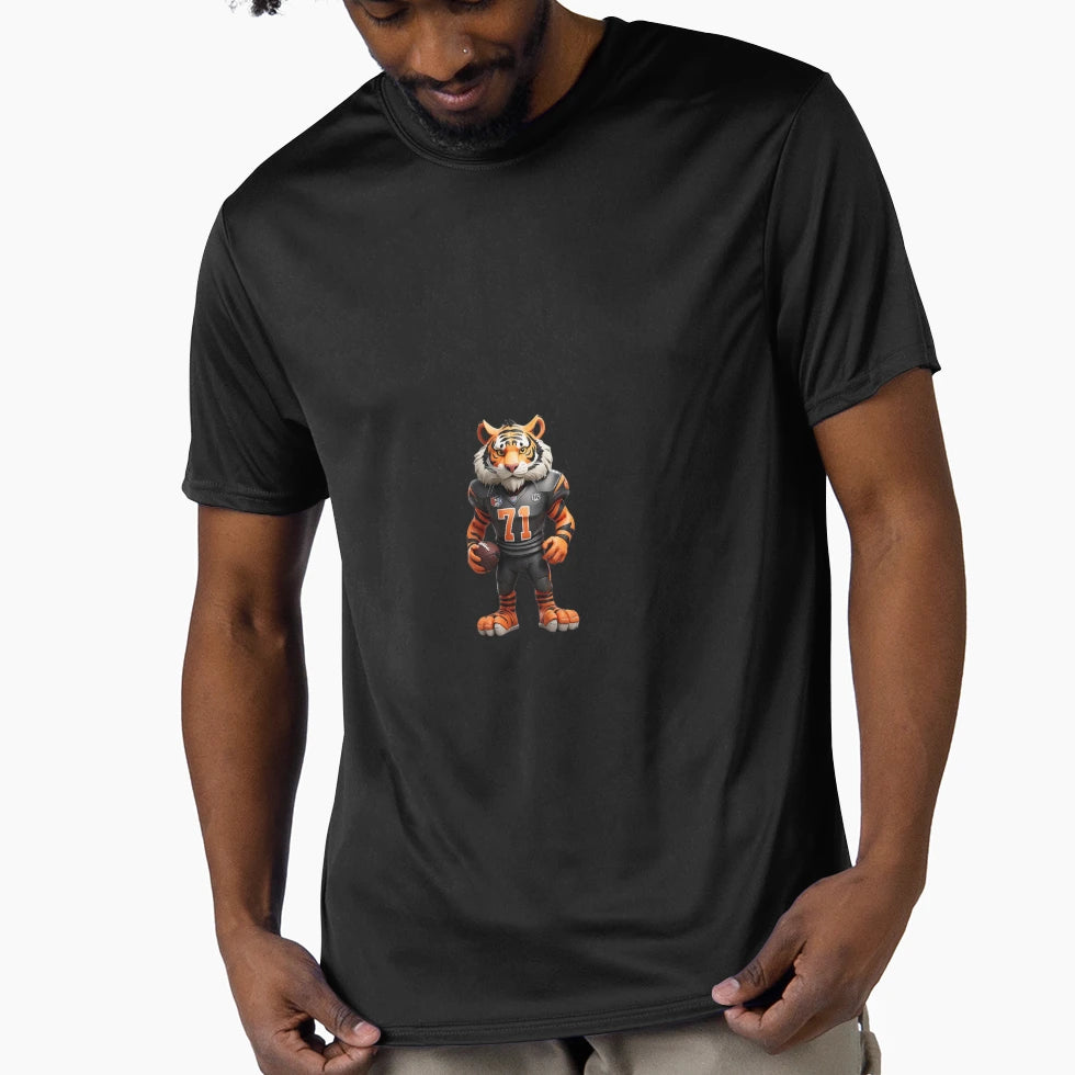 Football Tiger T-Shirt - Graphic Print for Adults - T-Shirt, Sweatshirt, Hoodie