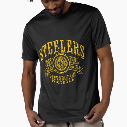 Black And Yellow Pittsburgh Fan T-Shirt - Graphic Print Men Women - T-Shirt, Sweatshirt, Hoodie