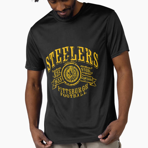 Black And Yellow Pittsburgh Fan T-Shirt - Graphic Print Men Women - T-Shirt, Sweatshirt, Hoodie