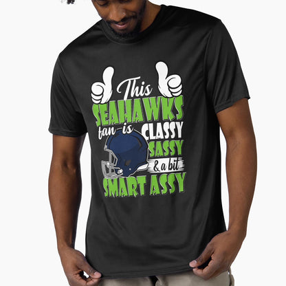 This Football Fan Is Classy Sassy And T-Shirt - Fun Novelty Design Unisex - T-Shirt, Sweatshirt, Hoodie