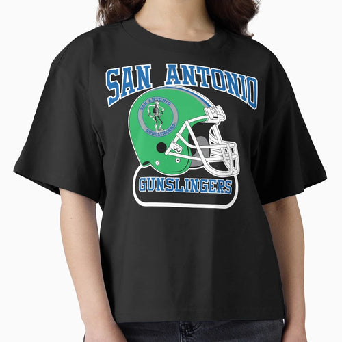 San Antonio Gunslingers Helmet T-Shirt - Aesthetic Graphic Unisex - T-Shirt, Sweatshirt, Hoodie