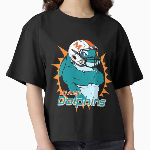Art Miami Dolphins T-Shirt - Minimalist Print for Adults - T-Shirt, Sweatshirt, Hoodie
