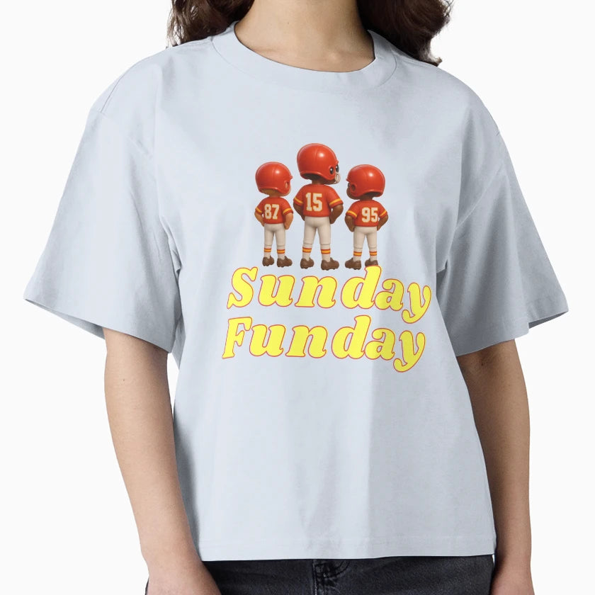 Sunday Funday Kansas City Chiefs T-Shirt - Unique Graphic for Adults - T-Shirt, Sweatshirt, Hoodie